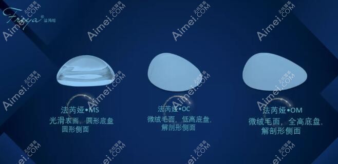目前主推的法芮娅隆胸假体有三种系列：