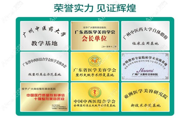 广州广大医院部分荣誉