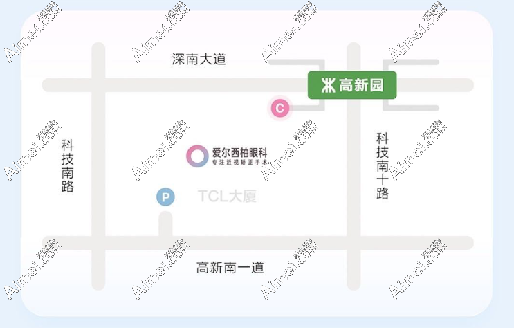 深圳爱尔西柚眼科门诊怎么去?爱尔西柚眼科地铁/公交路线图