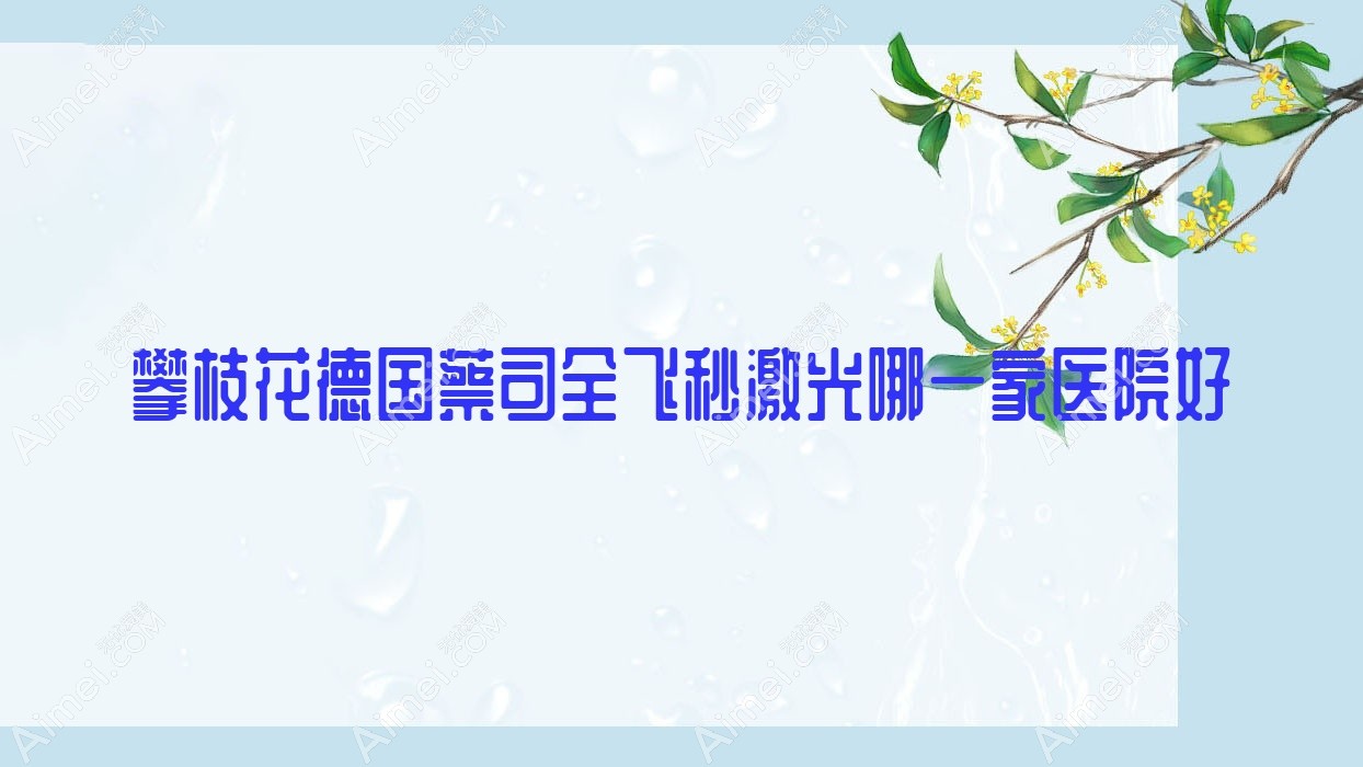 攀枝花德国蔡司全飞秒激光哪一家医院好?眼科医院、人气评测价格价格表一览!