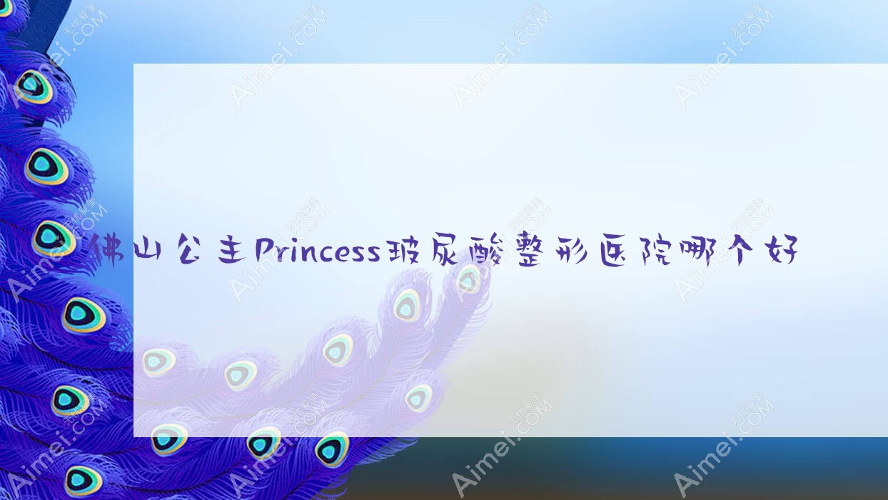 佛山公主Princess玻尿酸医院哪个好?美颜伊森、致美奈,附价格表