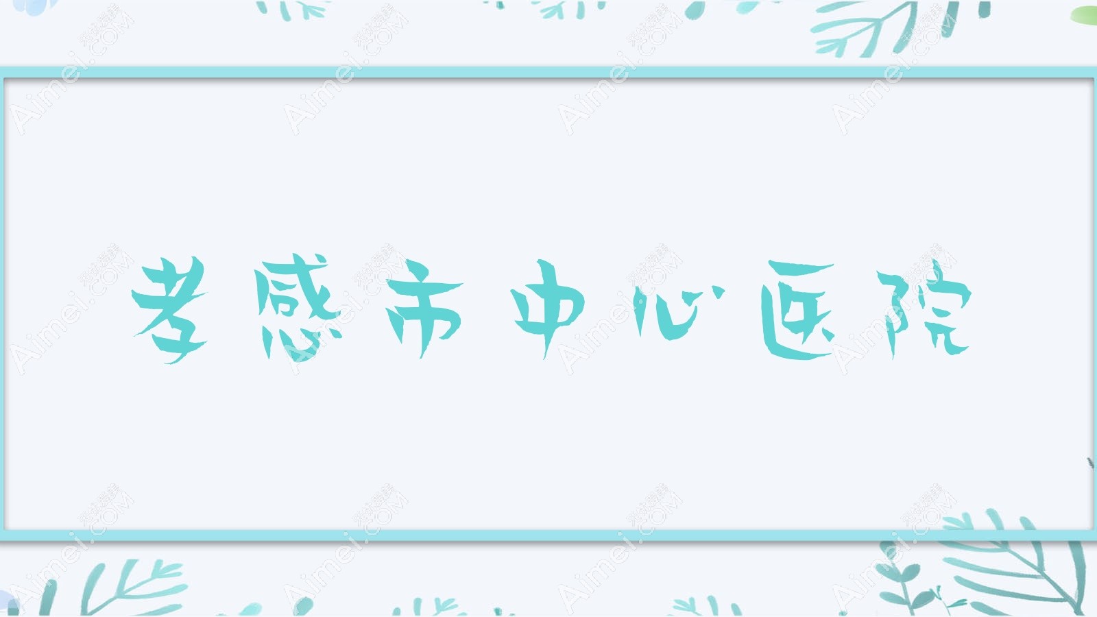 孝感市中心医院 孝感市中心医院