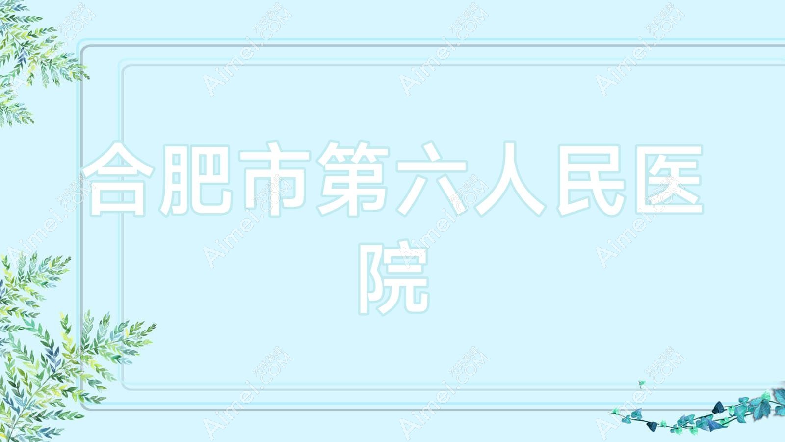 合肥市第六人民医院 合肥市第六人民医院