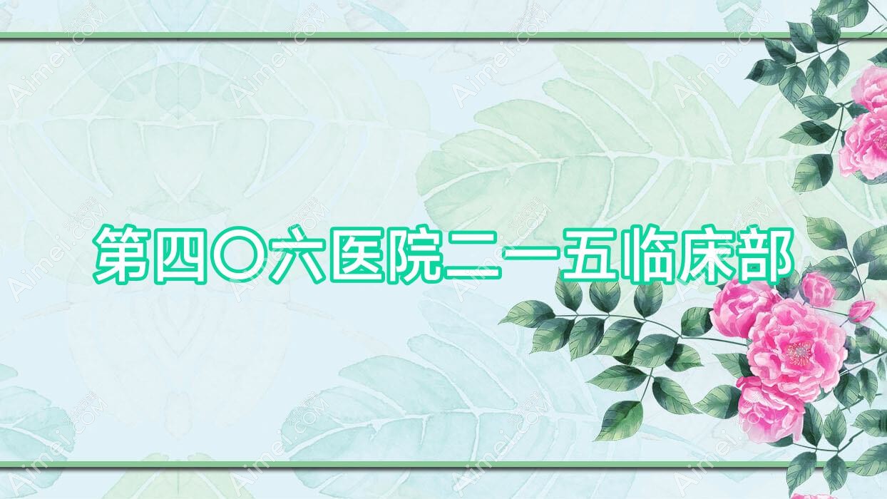 第四〇六医院二一五临床部 第四〇六医院二一五临床部