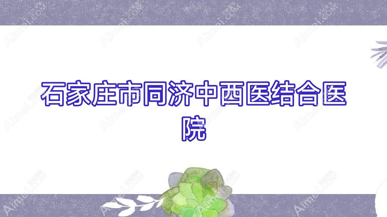 石家庄市同济中西医结合医院 石家庄市同济中西医结合医院