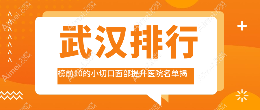 武汉排行榜前10的小切口面部提升医院名单揭秘(推荐武汉小切口面部提升较好的10家医院)
