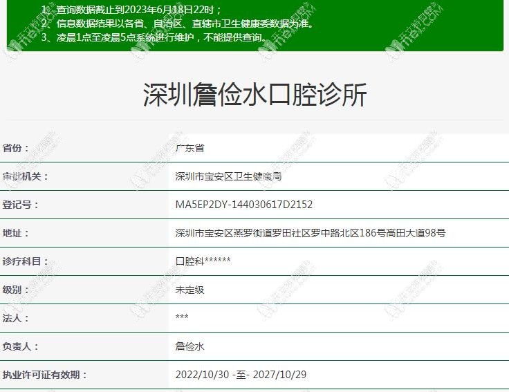 深圳詹俭水口腔诊所