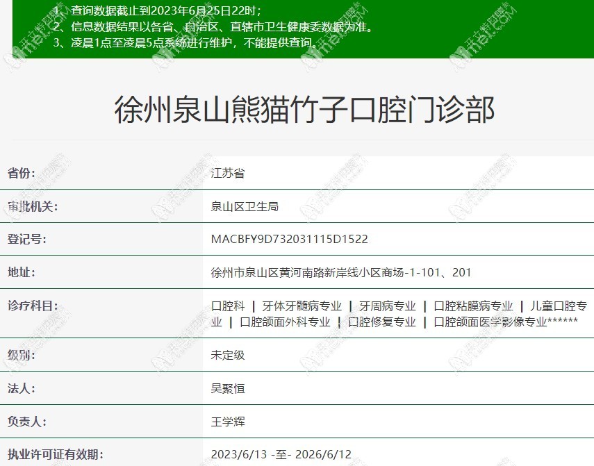 徐州泉山熊猫竹子口腔门诊部 徐州泉山熊猫竹子口腔门诊部