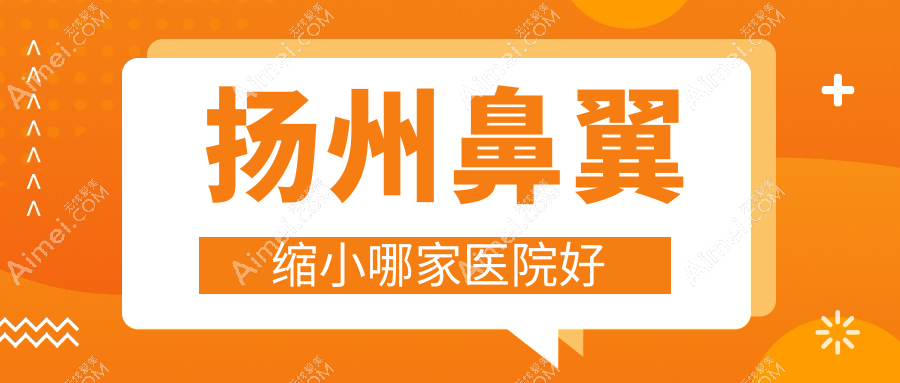 扬州鼻翼缩小哪家医院好?整形医院、人气评测收费收费表总览!