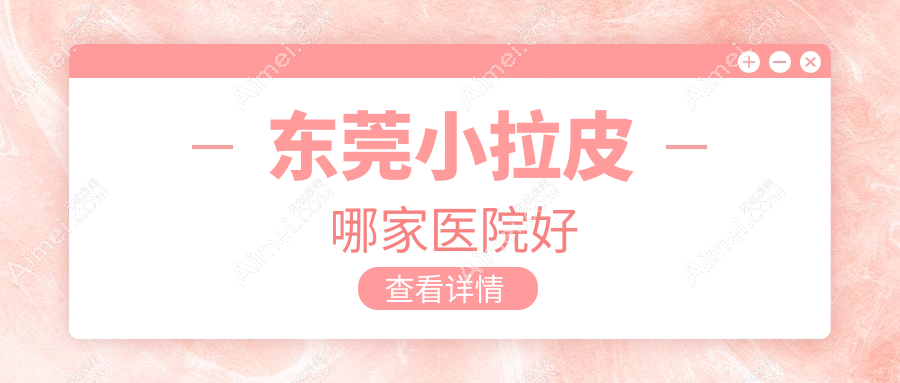 东莞小拉皮哪家医院好?整形医院、声誉测评费用收费表预览!