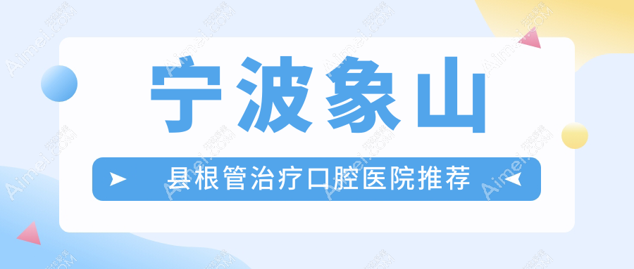 2025年宁波象山县口腔项目新报价:根管治疗仅需300元起,价格透明!