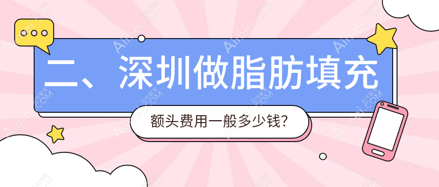二、深圳做脂肪填充额头费用一般多少钱?美莱15589、婳美12958、泰禾13198