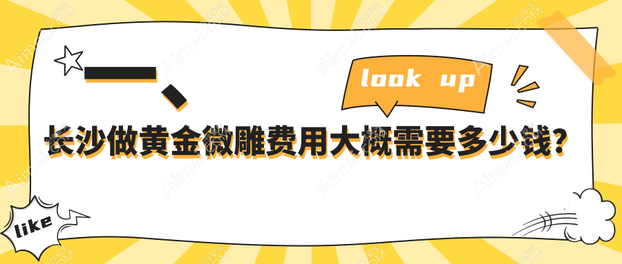 长沙黄金微雕价格揭秘:特惠体验价仅需5000元起,打造精致轮廓!