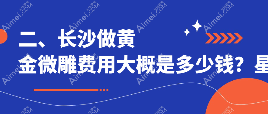 二、长沙做黄金微雕费用大概是多少钱?星雅5669、亚韩5480、中科皮肤5858
