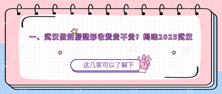 武汉女性必看!阴唇整形价格全解析,多家医院地址一手掌握