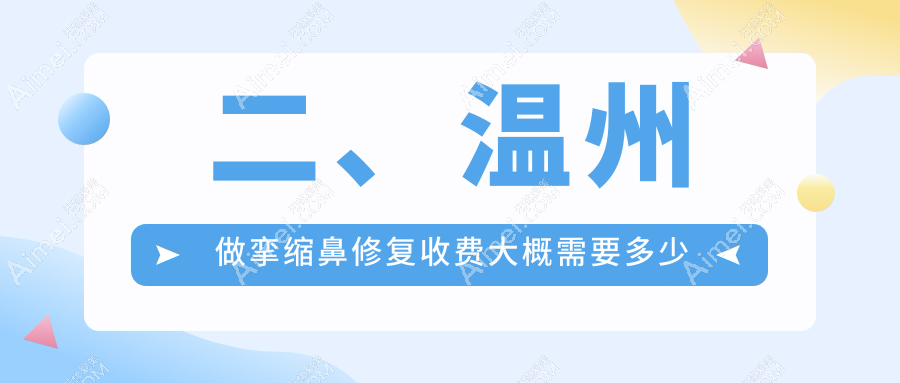 二、温州做挛缩鼻修复收费大概需要多少钱?粉范76069|艾美时光58099|莱尚82699