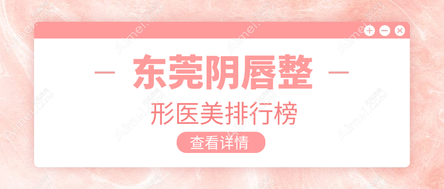 东莞阴唇整形医美医院排名推荐,专业医生亲诊确保安全与效果,附阴唇整形价格表