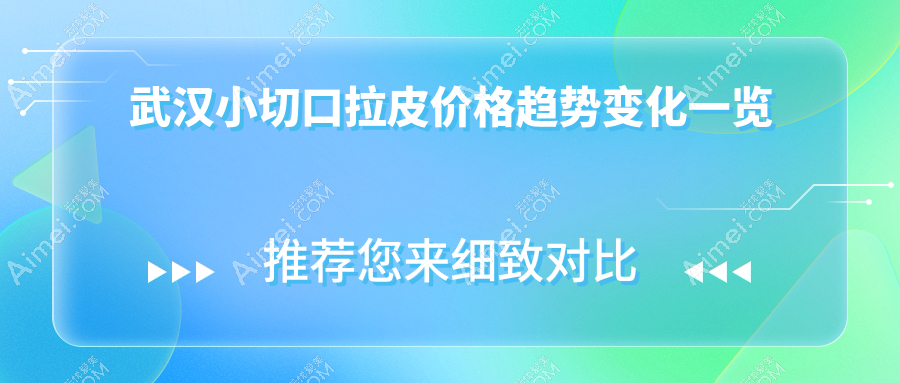 武汉小切口拉皮价格趋势变化一览