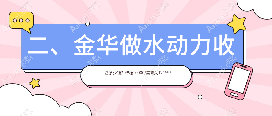 二、金华做水动力收费多少钱？柠栎10080/美宝莱12159/亚美14050