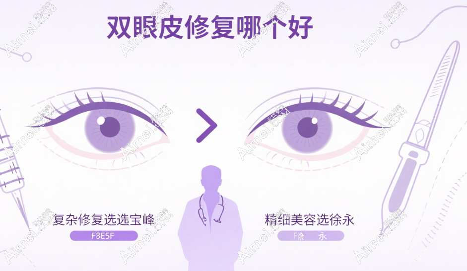 逄宝峰和徐永双眼皮修复选谁?专攻领域大不同!徐永擅长无痕眼,宝峰隆鼻更拿手