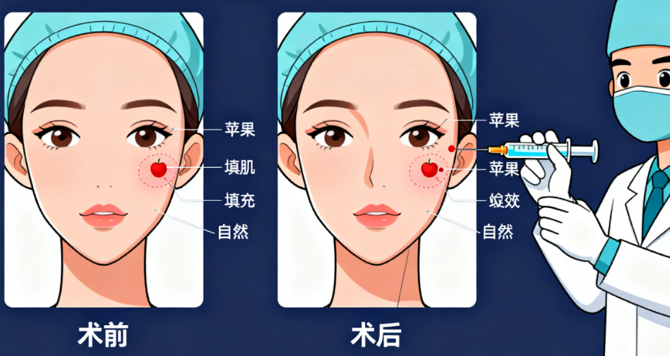 北京艺美硕德脂肪科车景龙医生测评:做面部填充的姐妹看过来,他打苹果肌超准不会肿成包子脸
