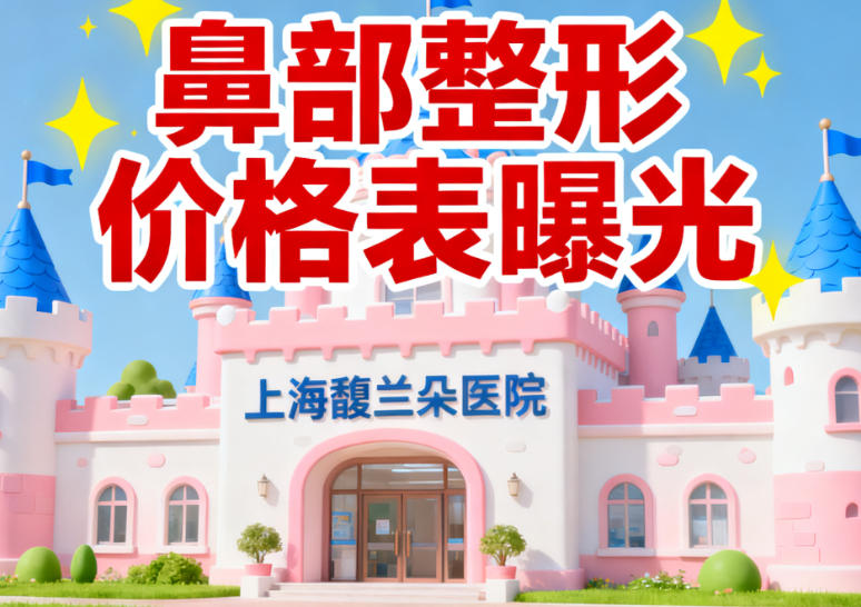 上海馥兰朵医疗美容的鼻部整形手术价格表曝光,隆鼻4.5w起值不值这个价
