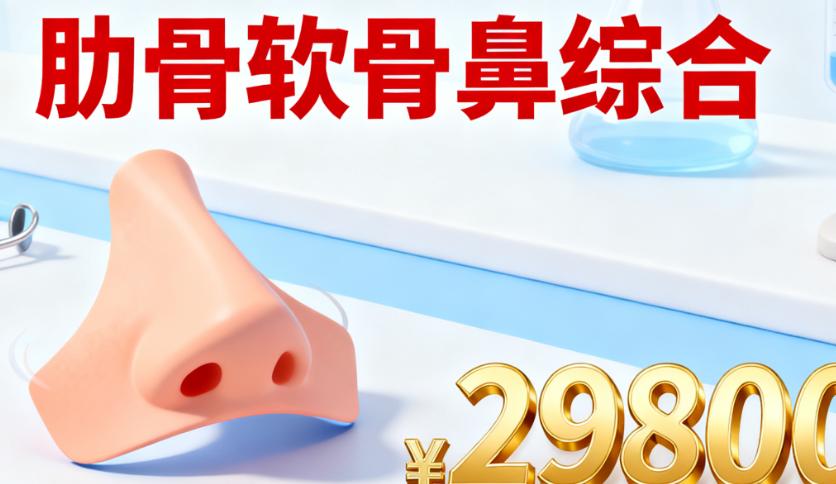 成都高培医生隆鼻价格表超全!肋骨软骨鼻综合29800元,假体隆鼻1964元,隆鼻失败修复36049元