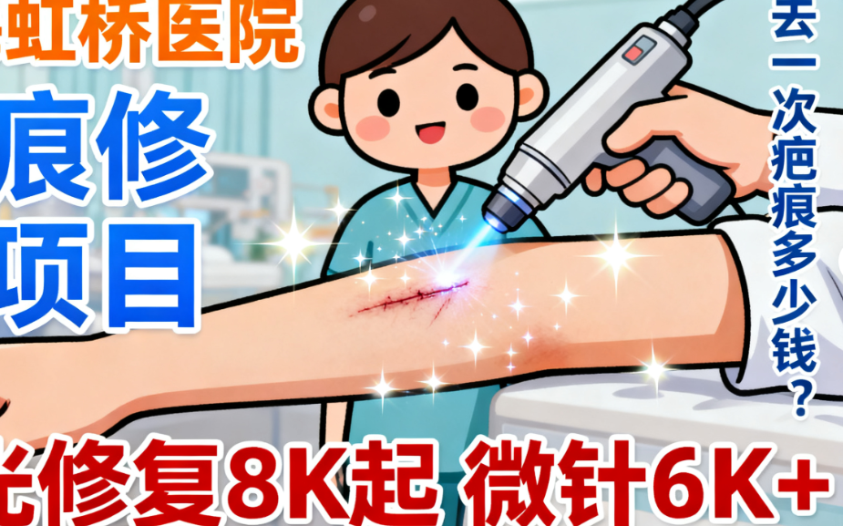 上海虹桥医院去一次疤痕多少钱