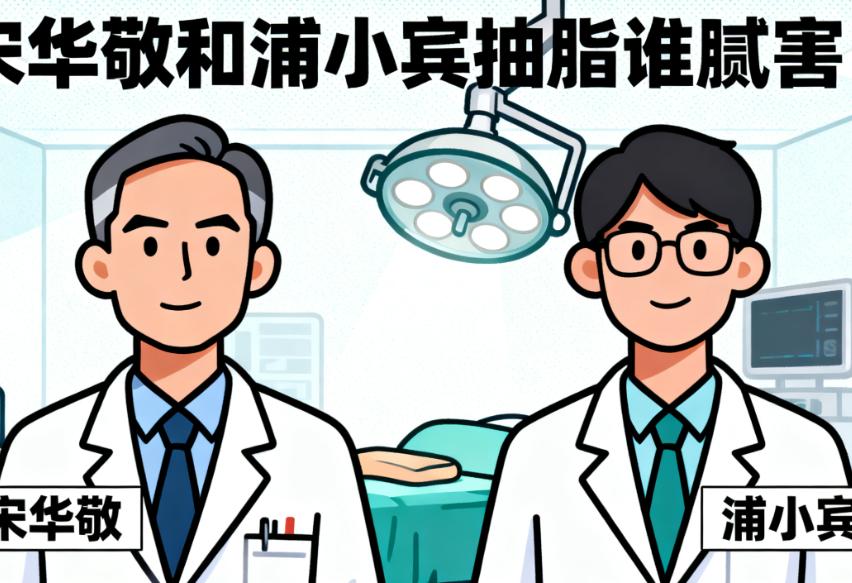 宋华敬和浦小宾抽脂谁腻害?宋华敬大面积吸脂见长瘦8cm,浦小宾精细化吸脂创伤小,按脂肪基数和诉求选