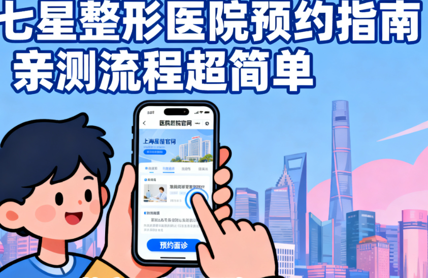上海七星整形医院怎么预约面诊?亲测流程超简单,地址就在静安区南京西路