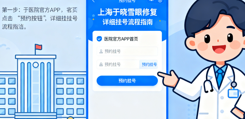 上海于晓雪眼修复怎么预约挂号?这份详细指南帮你搞定挂号流程
