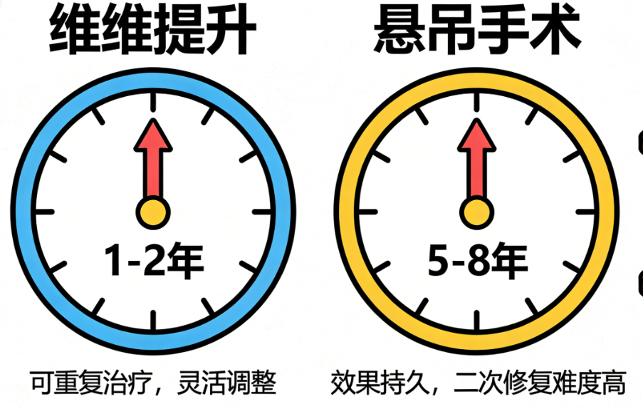 维维提升和悬吊区别补充:变好期 & 风险,客观说不回避