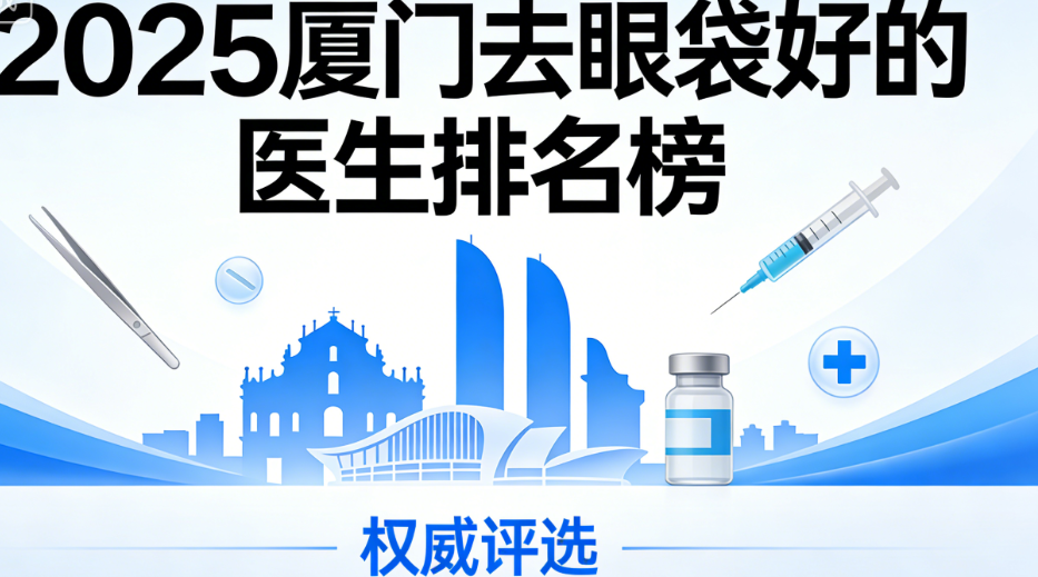 2025厦门去眼袋好的医生排名榜:思明美仑美奂郑晓玉、臻医黄国防等技术稳的医生上榜