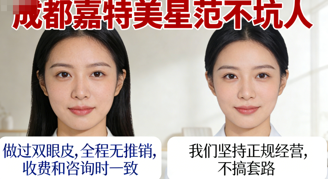 成都嘉特美星范医疗美容不坑人!无隐形消费无推销,老牌正规机构不骗人!