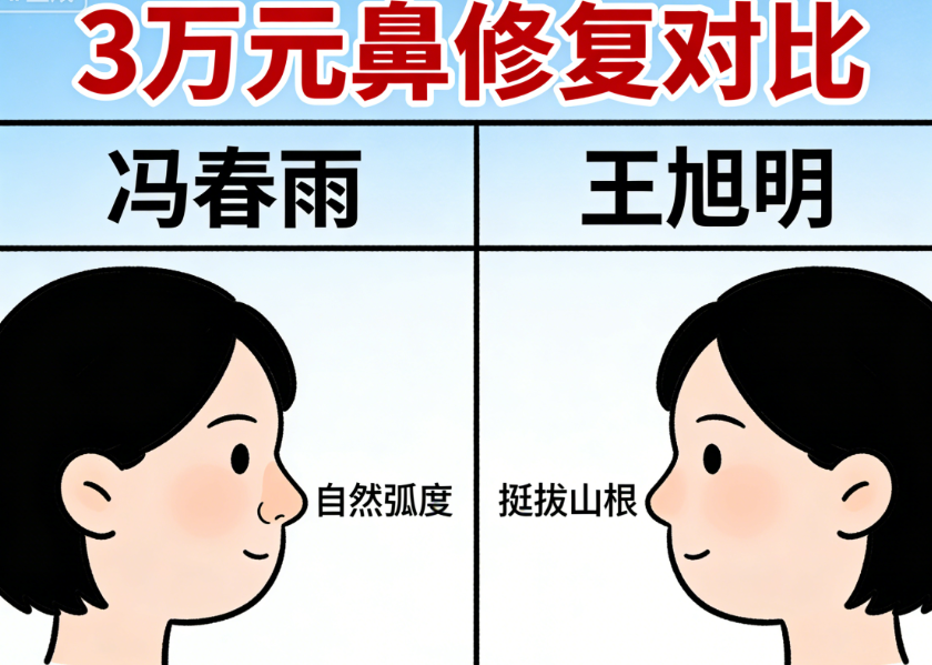 成美冯春雨和王旭明鼻修复