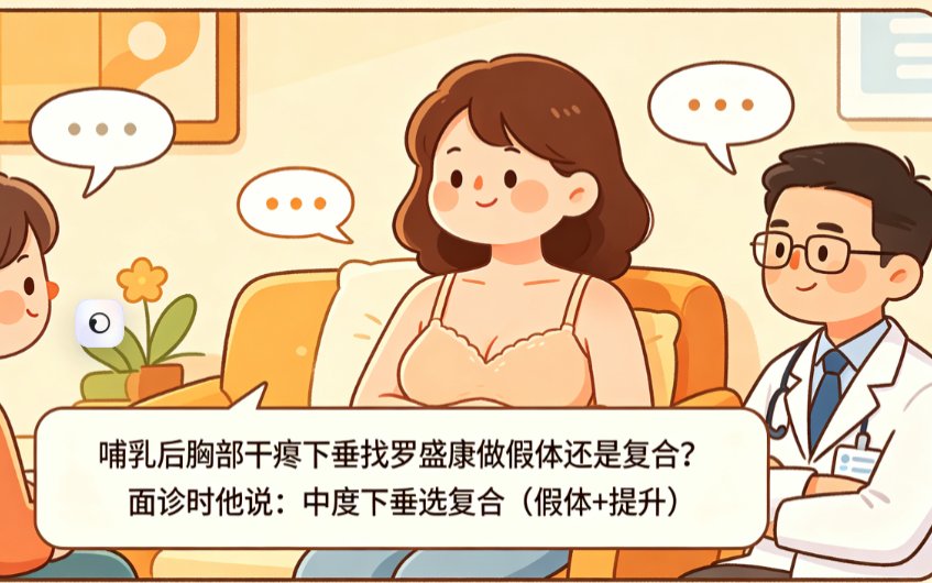 哺乳后胸部干瘪下垂,怎么判断自己属于轻、中、重度?