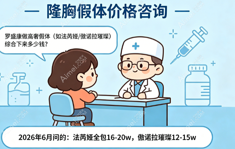 罗盛康做高奢假体(如法芮娅/傲诺拉璀璨)综合下来多少钱?不同维度的差价逻辑揭秘