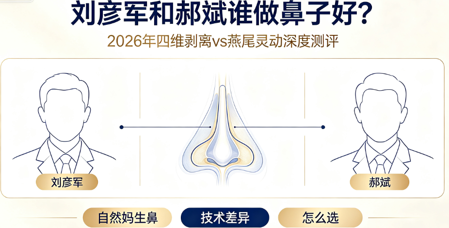刘彦军和郝斌谁做鼻子好?2026年四维剥离vs燕尾灵动深度测评,自然妈生鼻怎么选?