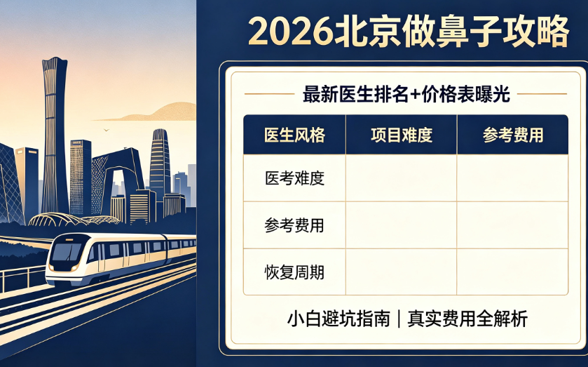 2026北京隆鼻及鼻综合超详细价格大盘点