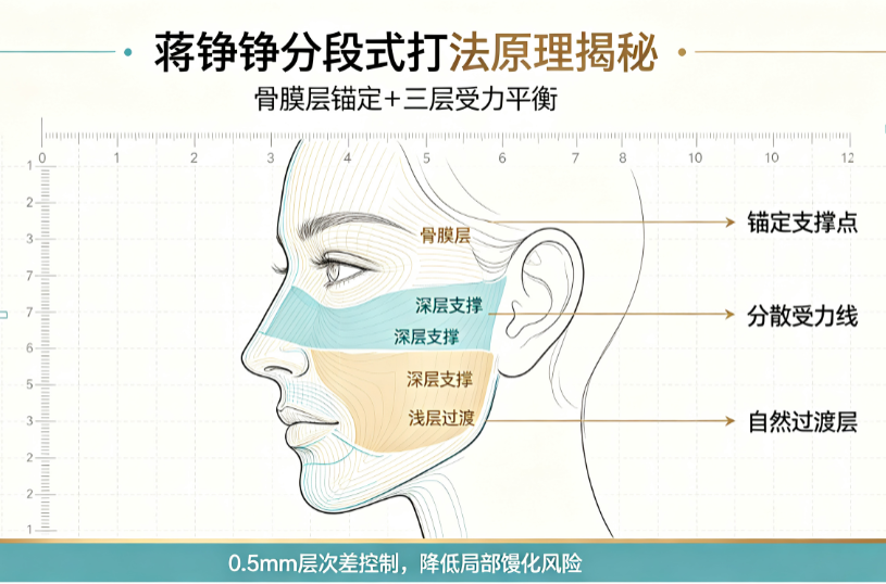 蒋铮铮分段式打法原理揭秘:骨膜层锚定+三层受力平衡,0.5mm层次差避免馒化