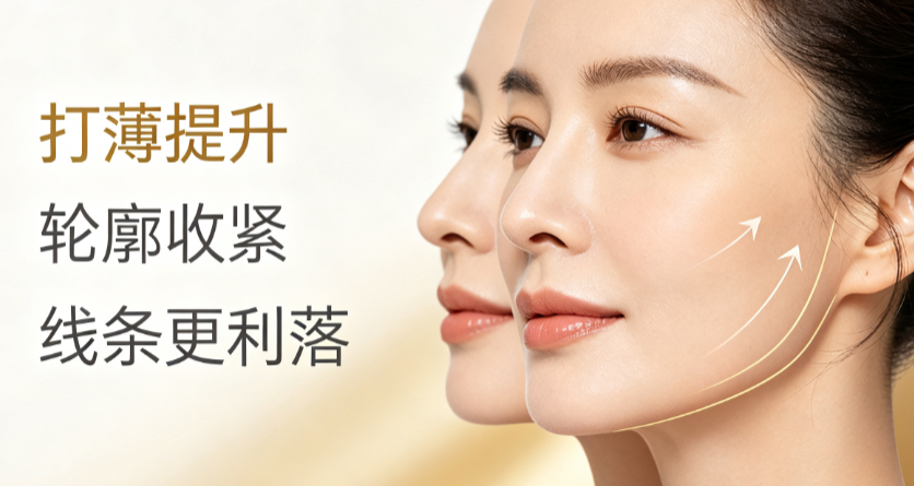 杭州打薄提升多少钱？面部减容8000元起，轮廓提升15000元起，打薄 + 提升25000元起